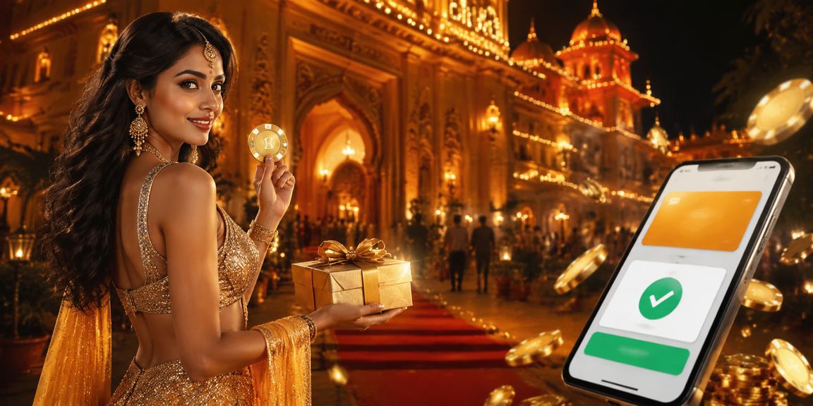Mobile payment options shown in a vibrant Indian night market